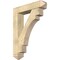 Ekena Millwork Merced Arts and Crafts Rough Sawn Bracket w/ Offset Brace, Douglas Fir, 8"W x 36"D x 48"H BKT0806X36X48MRC03RDF - alternate 1